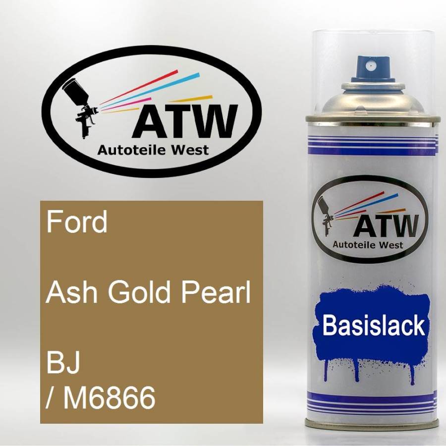 Ford, Ash Gold Pearl, BJ / M6866: 400ml Sprühdose, von ATW Autoteile West.